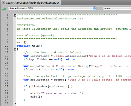 AI script sample