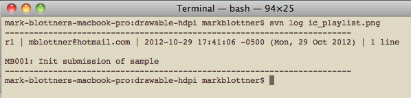 SVN log